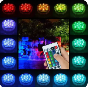 Kit de iluminación RGB para piscinas - Inalámbrico con control remoto