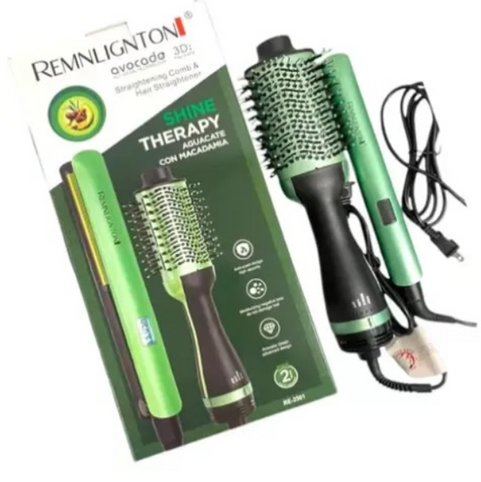 Combo Shine Therapy Avocado 3D Plancha + Cepillo Secador